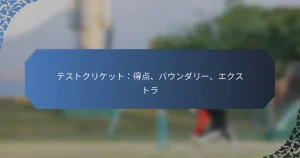 テストクリケット：得点、バウンダリー、エクストラ