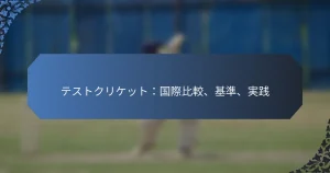テストクリケット：国際比較、基準、実践