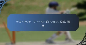 テストマッチ：フィールドポジション、役割、戦略
