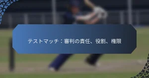 テストマッチ：審判の責任、役割、権限