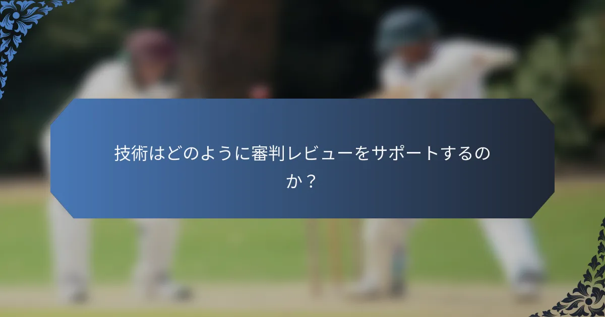 技術はどのように審判レビューをサポートするのか？